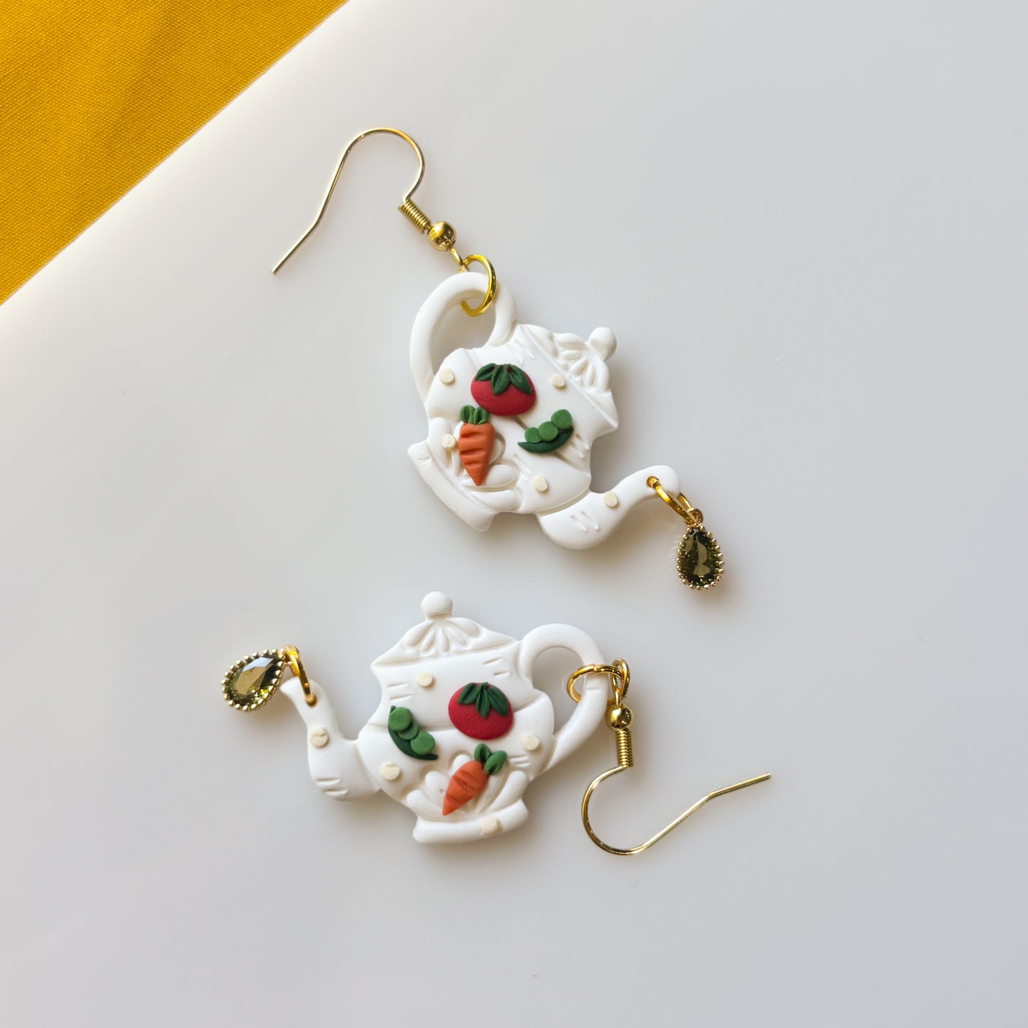 GARDEN VEGGIE TEAPOT EARRINGS