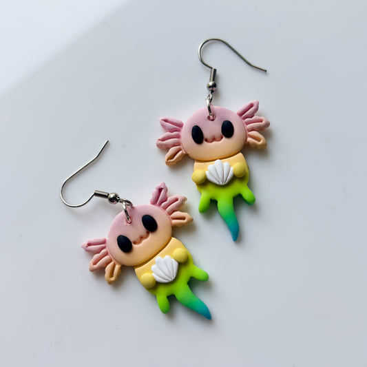 RAINBOW AXOLOTL EARRINGS