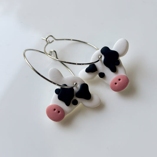 COW HOOP EARRINGS