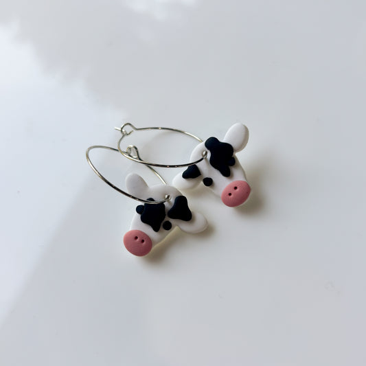 COW HOOP EARRINGS