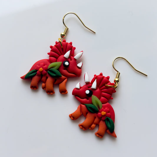 TRICERATOPS EARRINGS