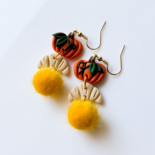 PUMPKIN CROISSANT EARRINGS