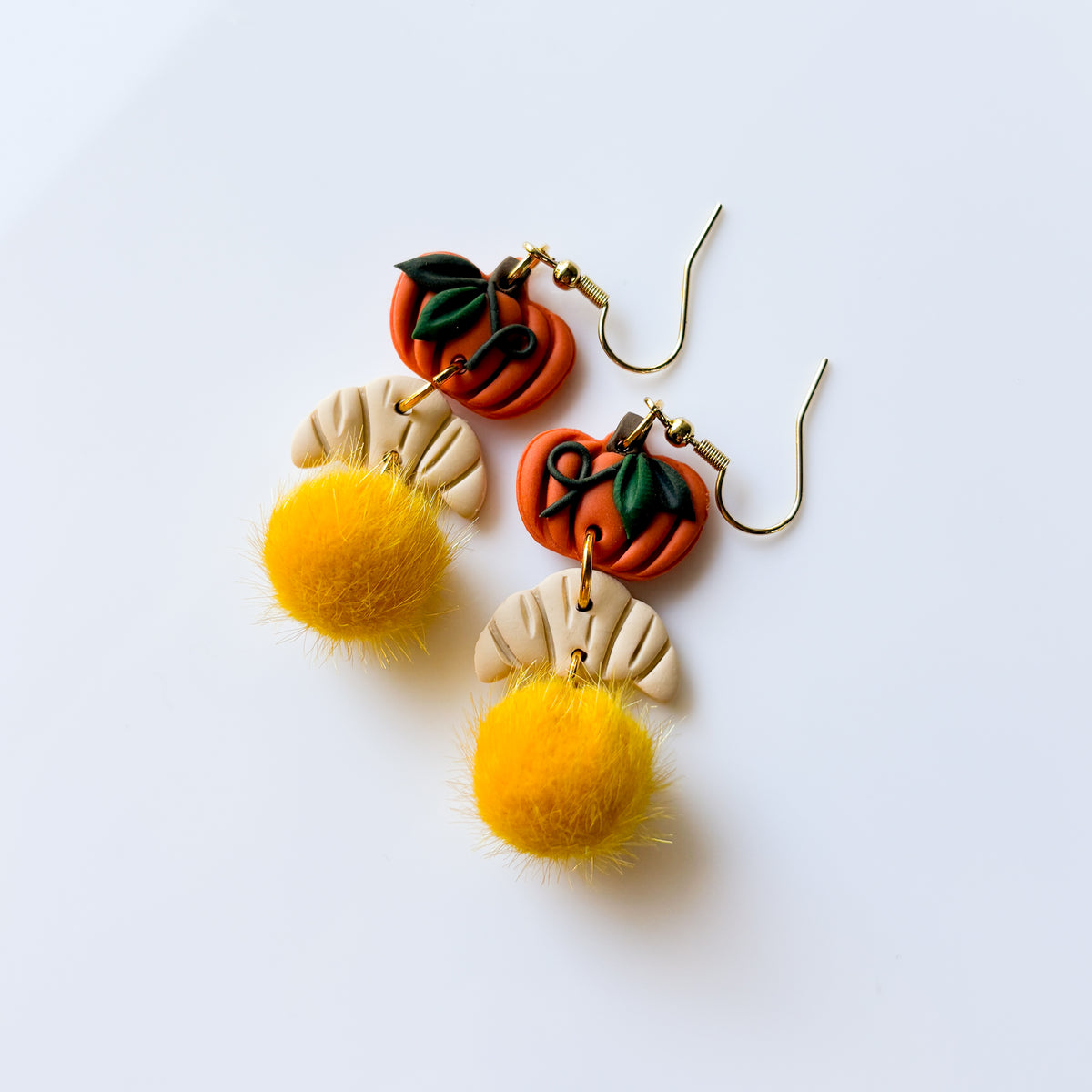 PUMPKIN CROISSANT EARRINGS