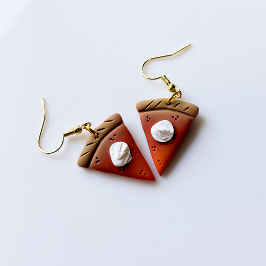 PUMPKIN PIE SLICE EARRINGS