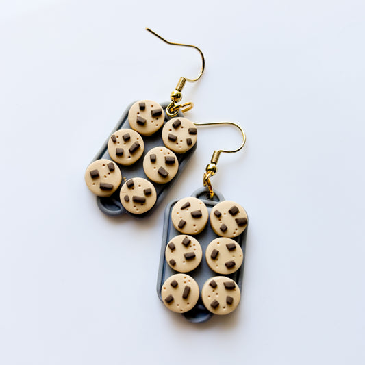 CHOCOLATE COOKIE TRAY EARRINGS