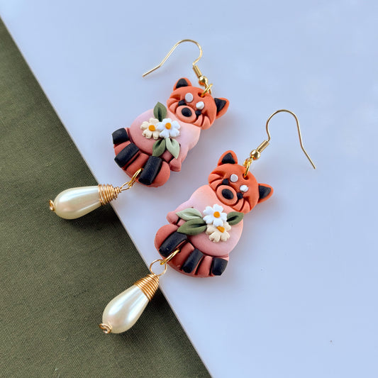 RED PANDA EARRINGS