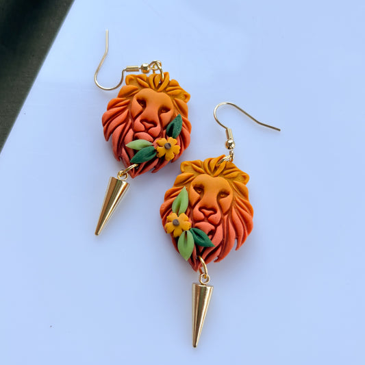 LION EARRINGS