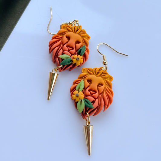 LION EARRINGS