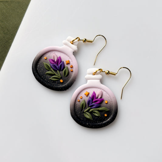 LAVENDER POTION EARRINGS