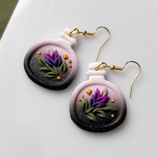 LAVENDER POTION EARRINGS