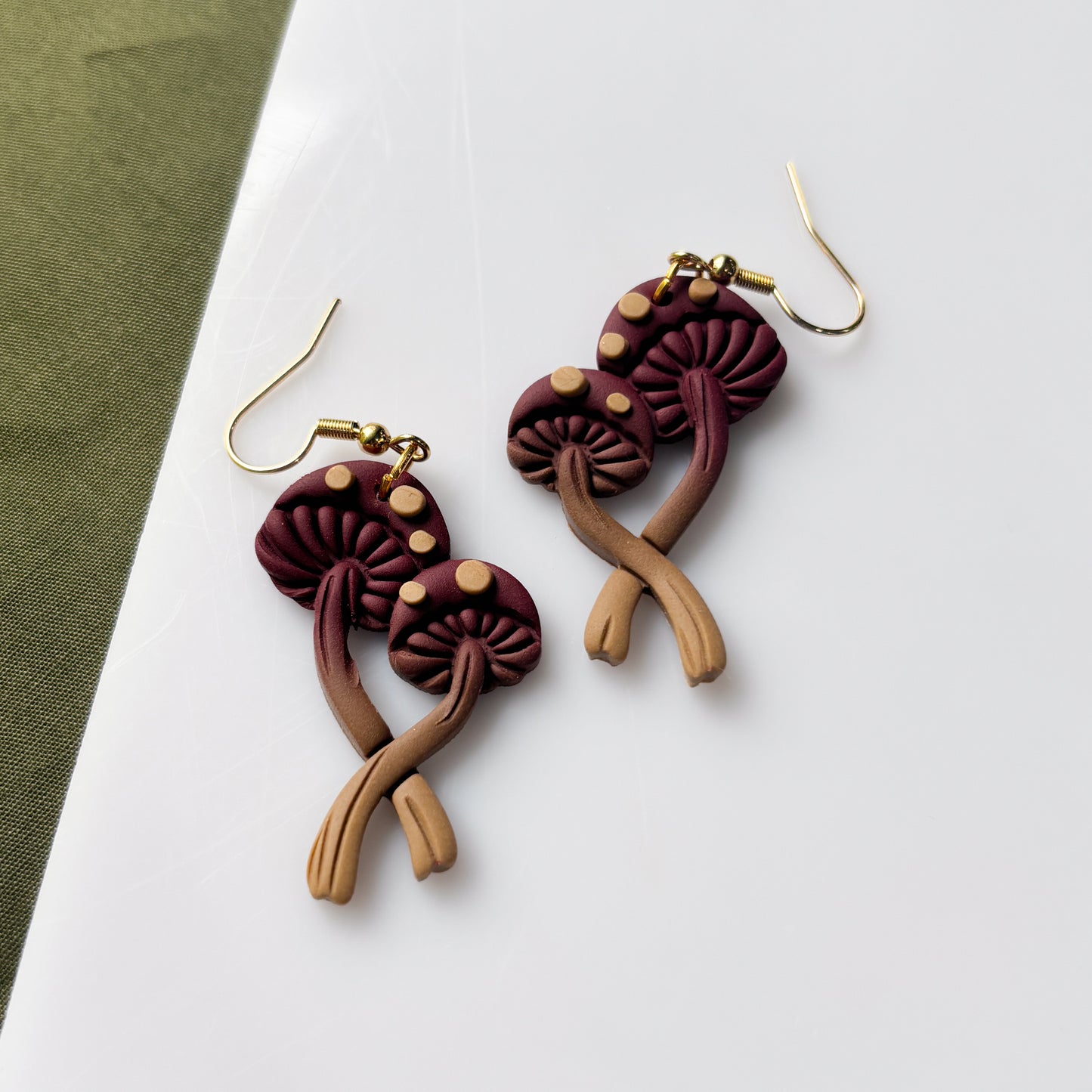 MUSHROOM STEM EARRINGS
