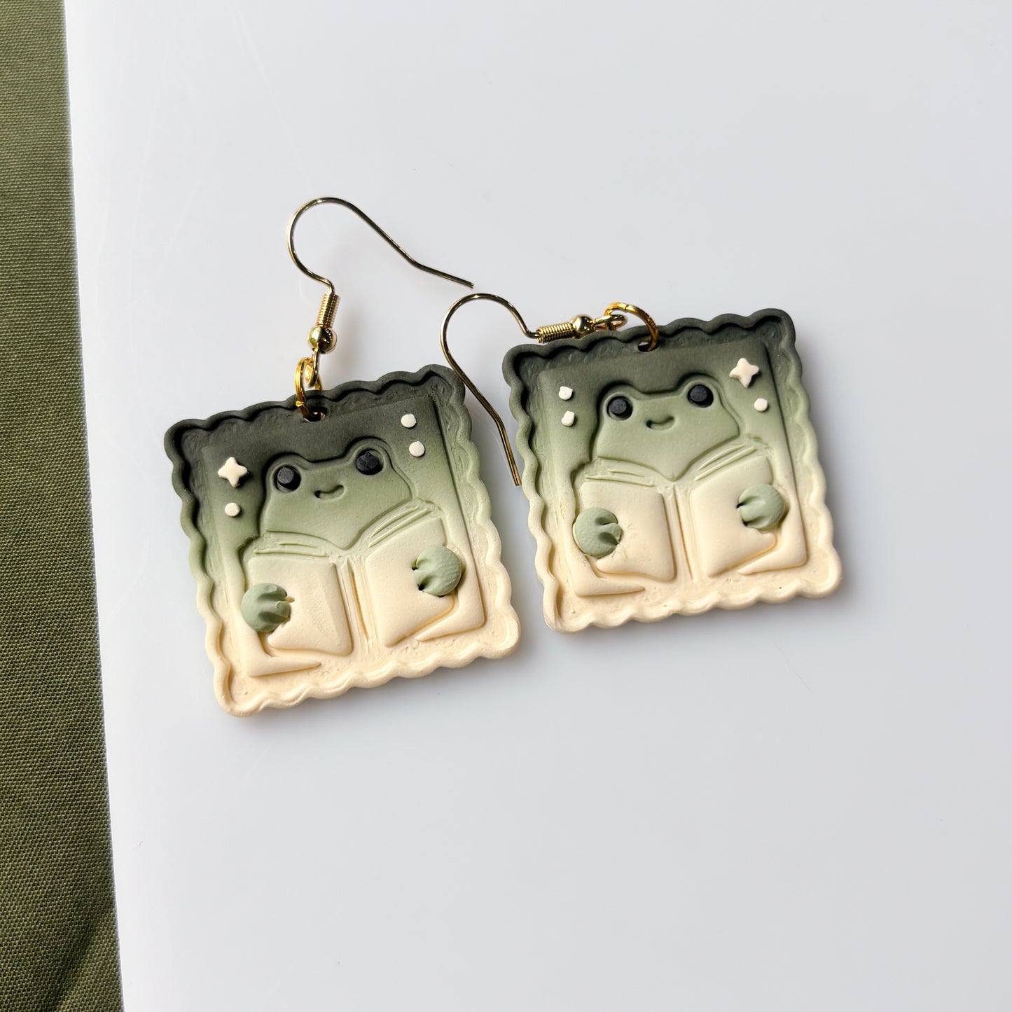 FROG STAMP EARRINGS