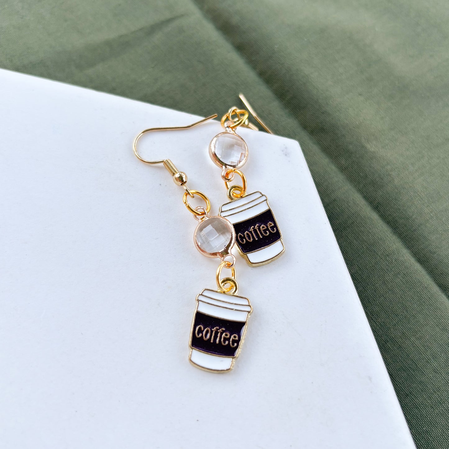 COFFEE CHARM EARRINGS