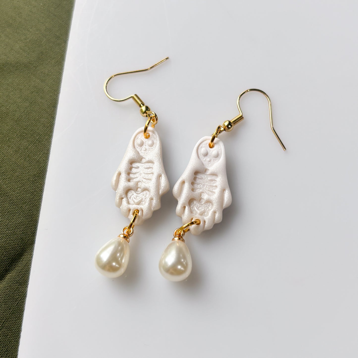 SKELETON GHOST EARRINGS