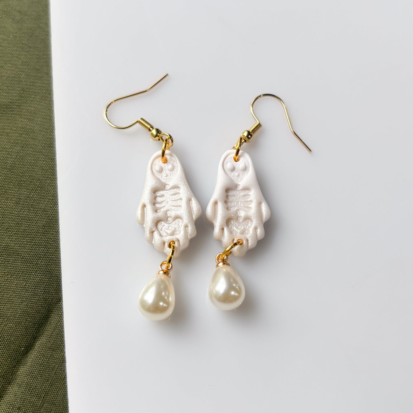 SKELETON GHOST EARRINGS