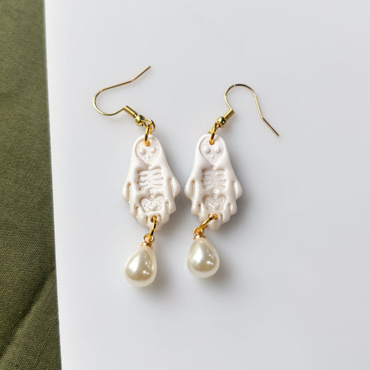 SKELETON GHOST EARRINGS