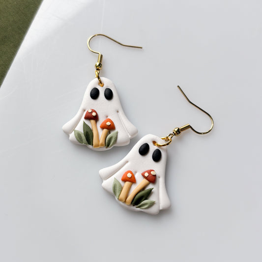 MUSHROOM GHOST EARRINGS