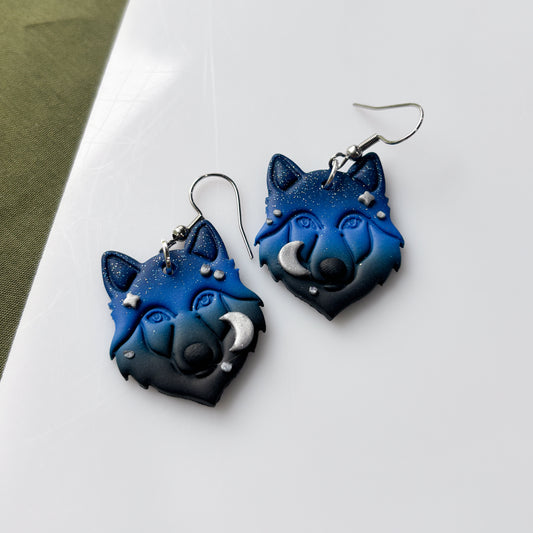 MIDNIGHT WOLF EARRINGS