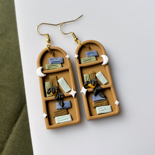 BOOKSHELF EARRINGS