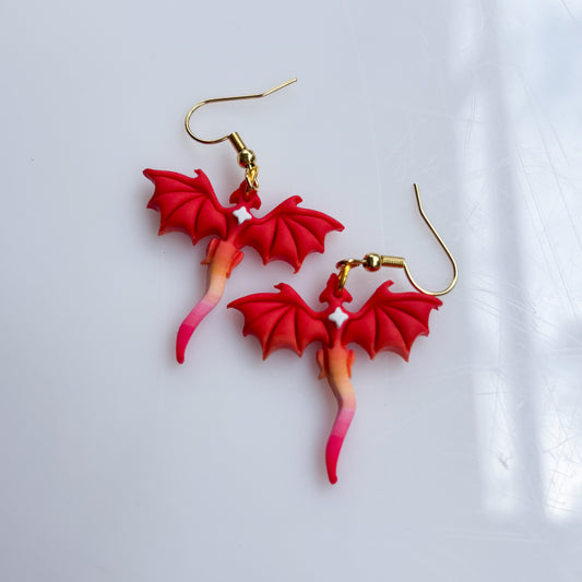 LESBIAN PRIDE EARRINGS (MINI DRAGONS)