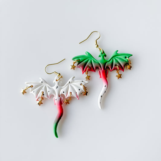 DRAGONFRUIT DRAGON EARRINGS