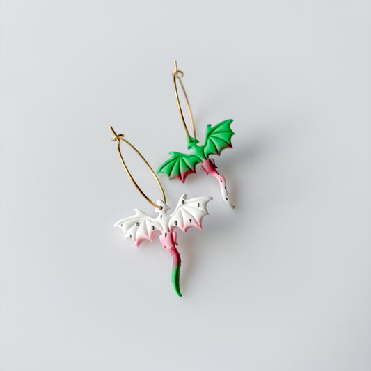 DRAGONFRUIT DRAGON MINI HOOP EARRINGS