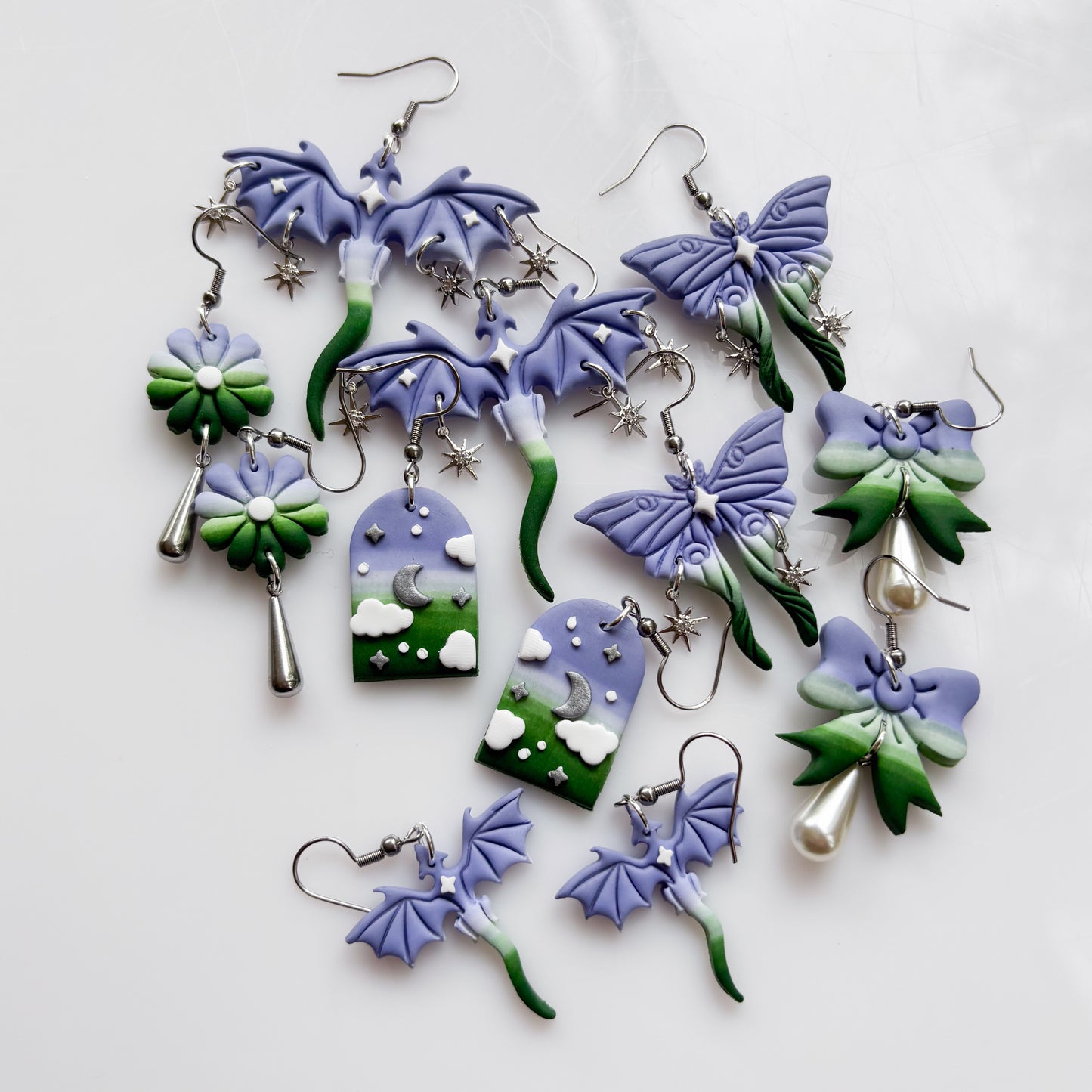 GENDERQUEER PRIDE EARRINGS (FLOWERS)