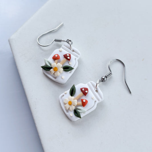 MUSHROOM JAR EARRINGS