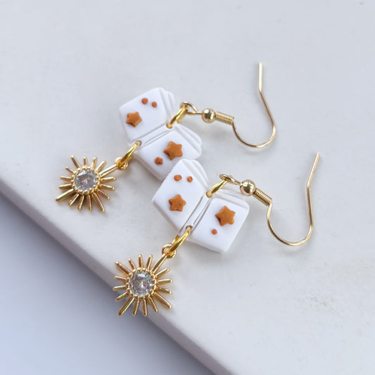 CELESTIAL BOOK EARRINGS