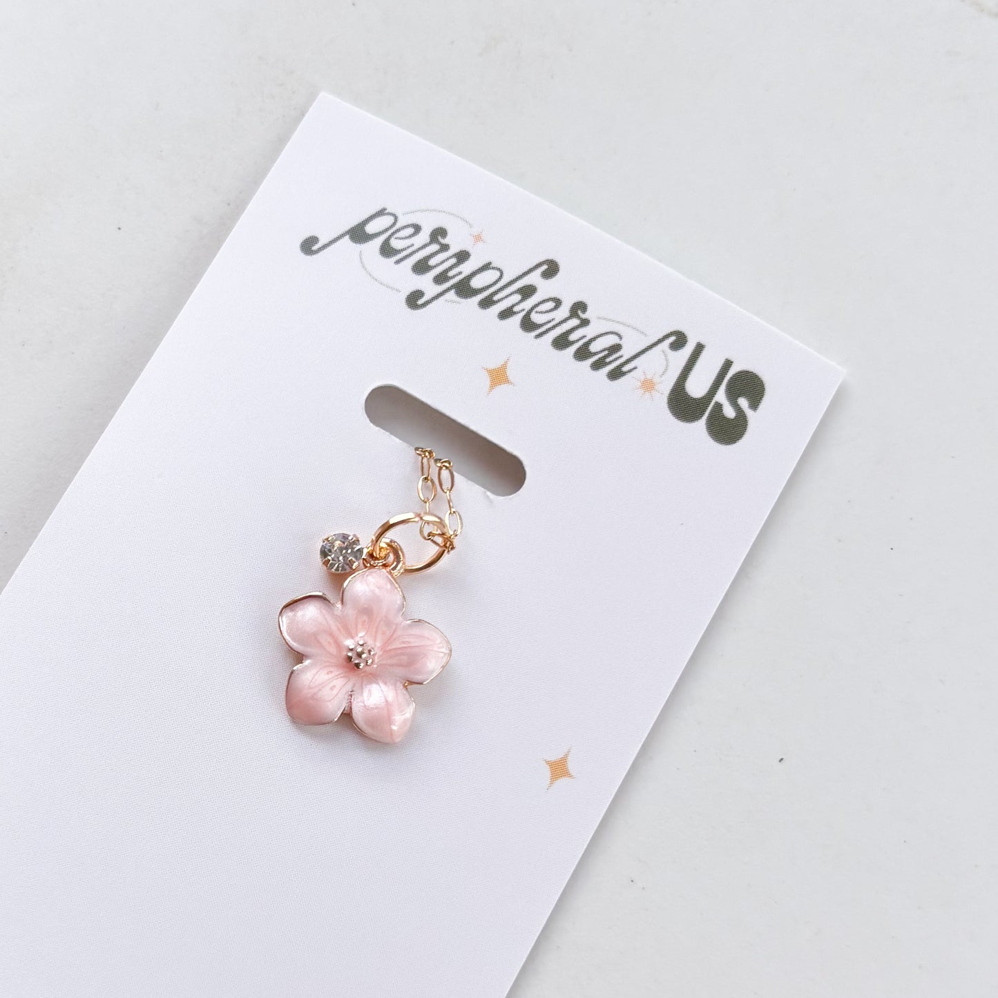 CHERRY BLOSSOM CHARM NECKLACE