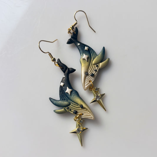 STARRY WHALE EARRINGS