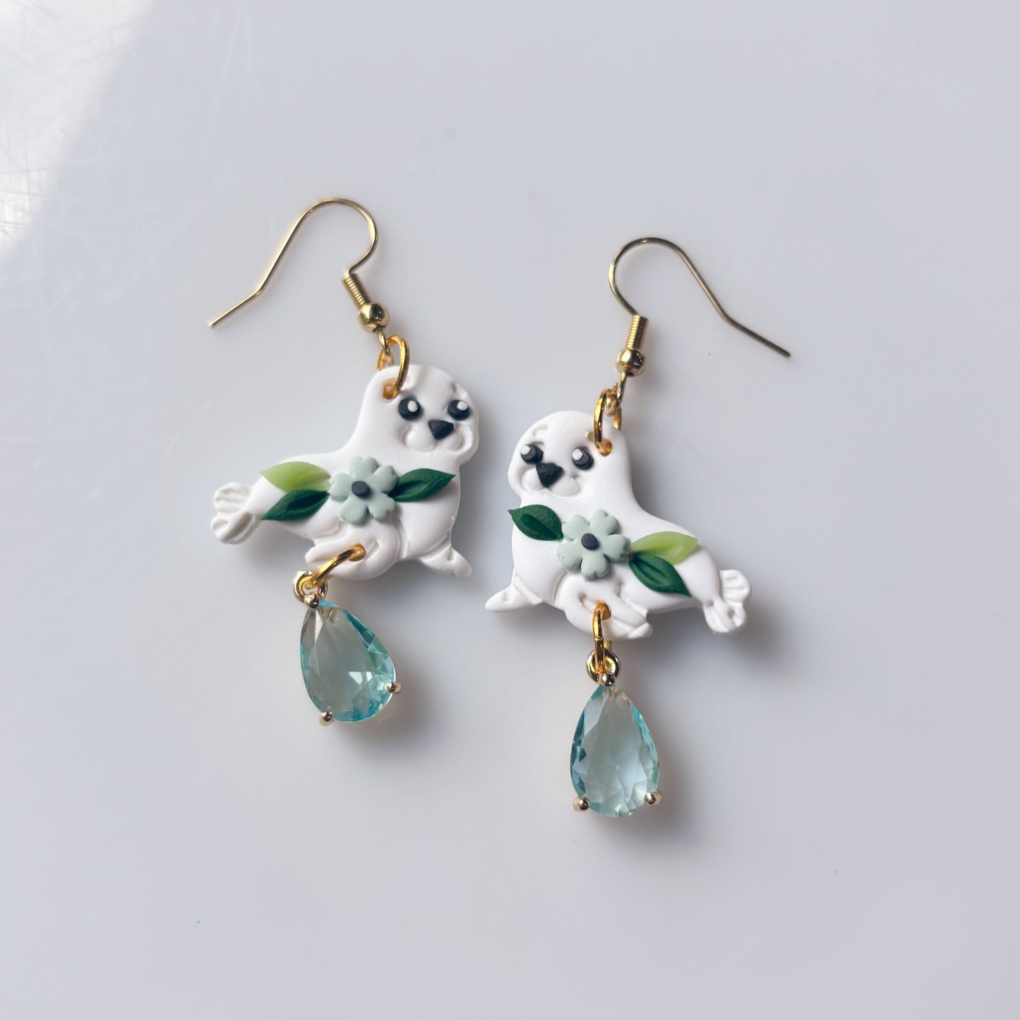 WHITE SEAL EARRINGS