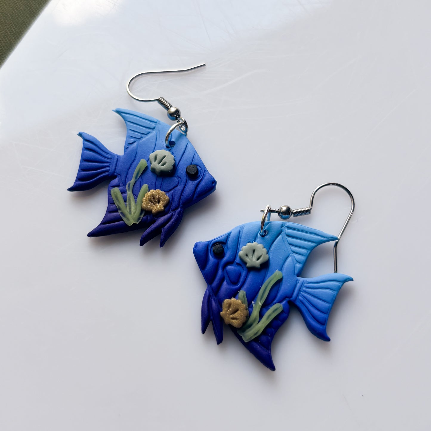 SEAWEED ANGELFISH EARRINGS