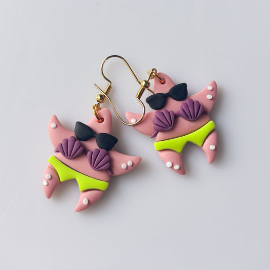 PATRICK STAR & SUNGLASSES EARRINGS