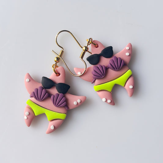PATRICK STAR & SUNGLASSES EARRINGS
