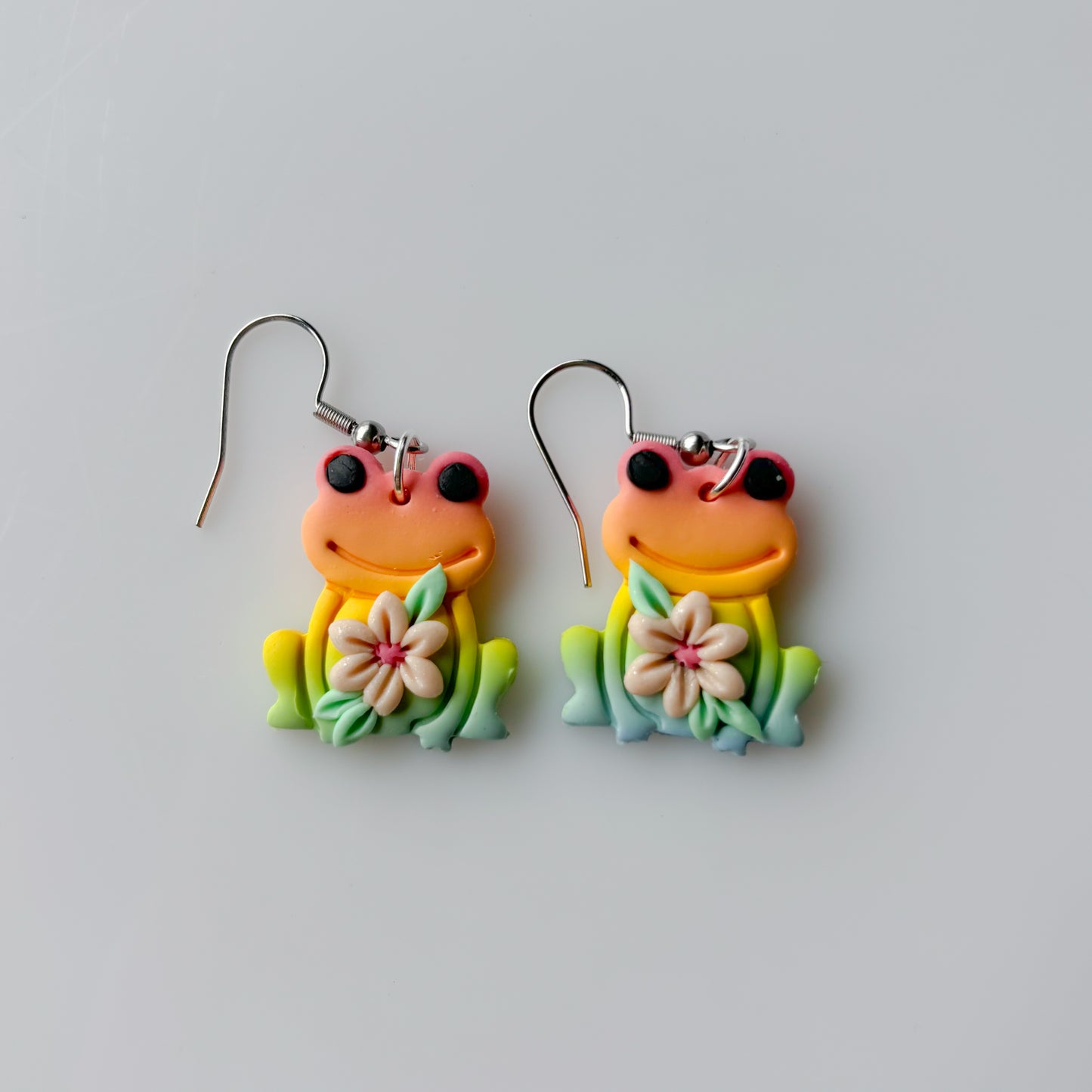 PASTEL RAINBOW FROG EARRINGS