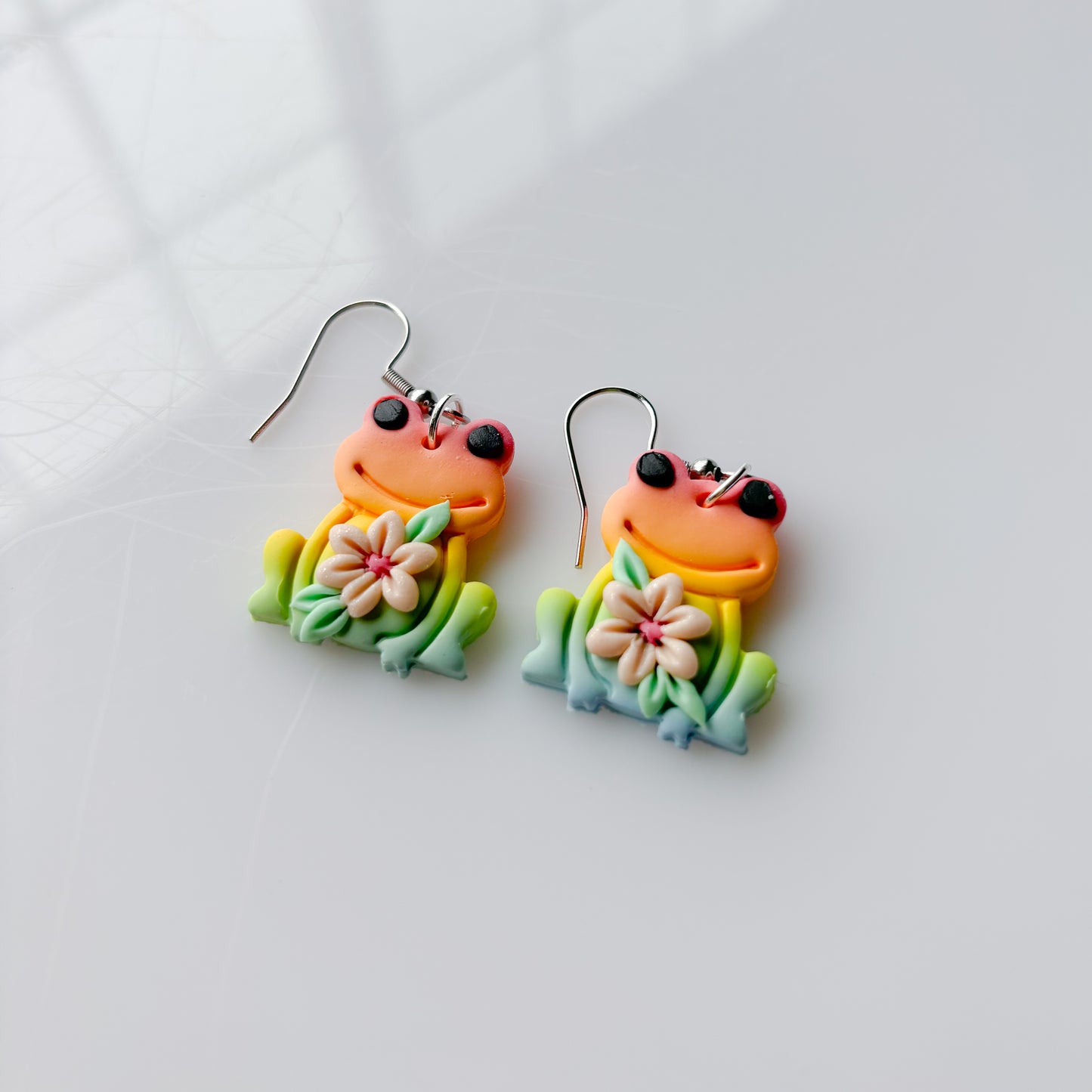 PASTEL RAINBOW FROG EARRINGS