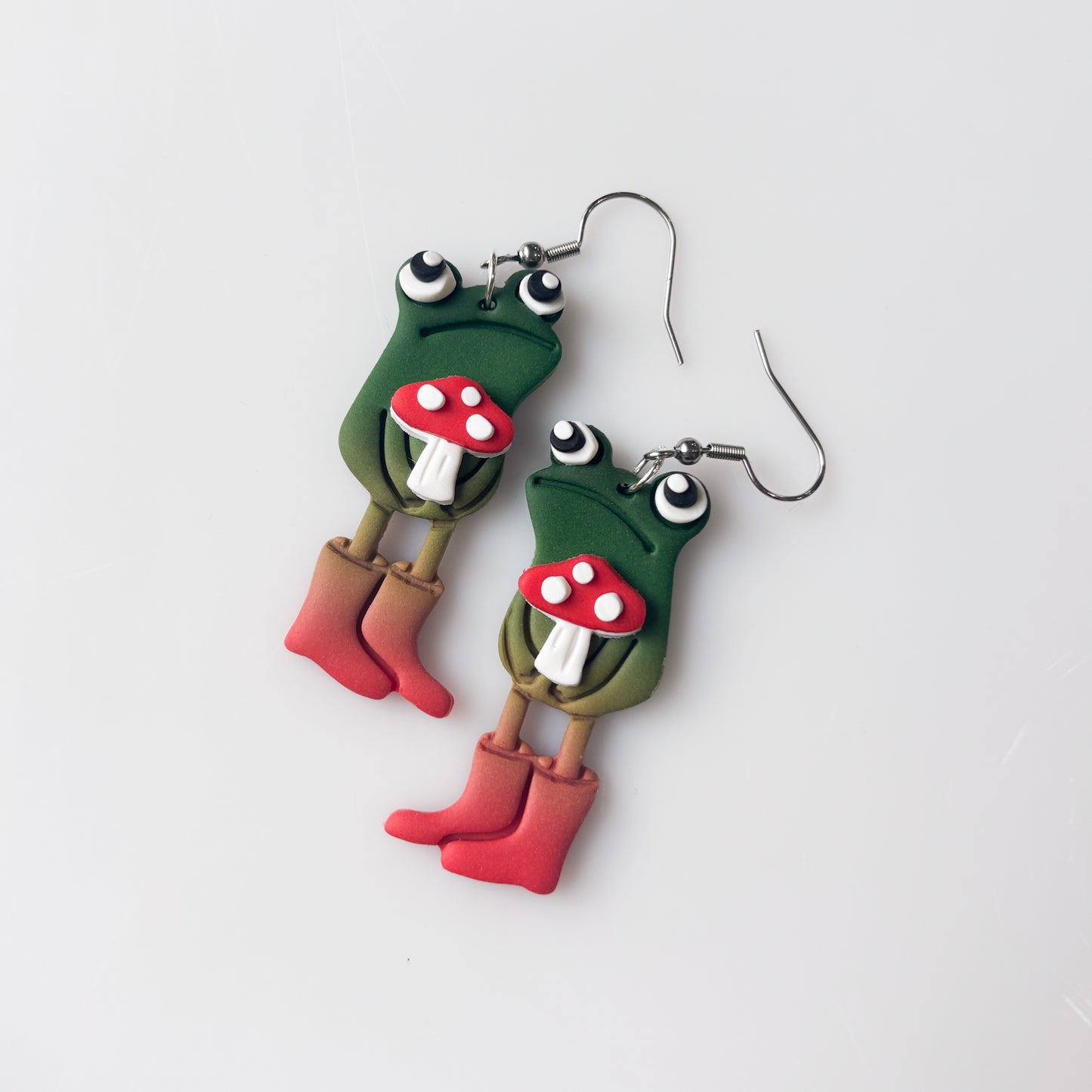 MUSHROOM AWKWARD FROG EARRINGS
