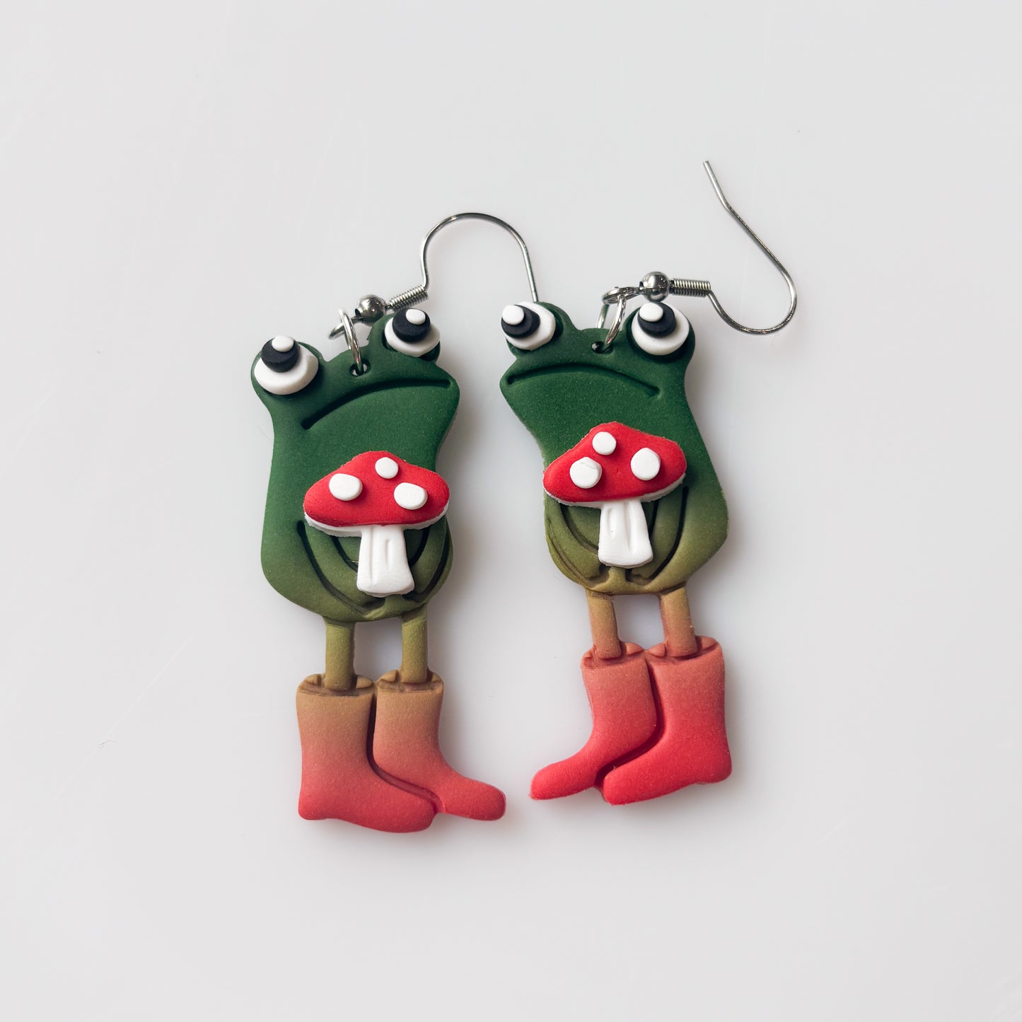 MUSHROOM AWKWARD FROG EARRINGS