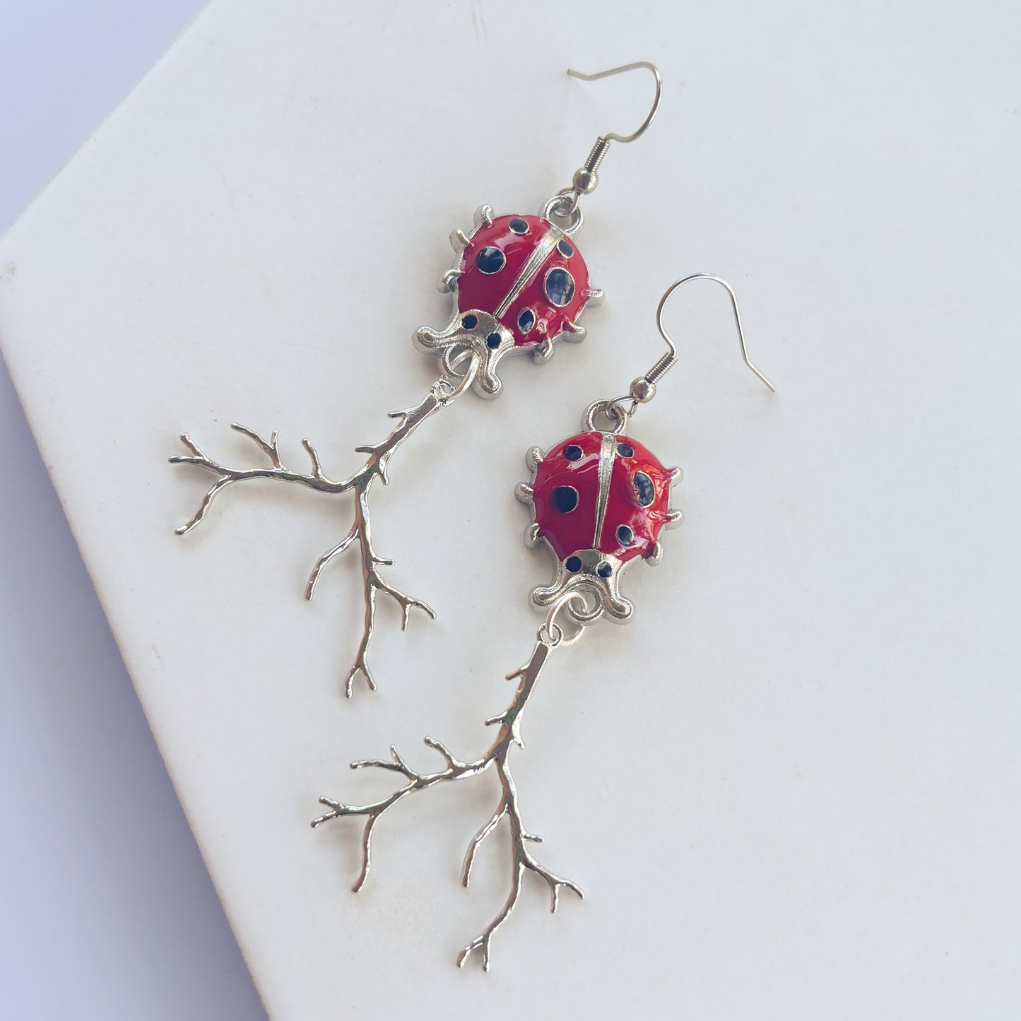 LADYBUG CHARM EARRINGS