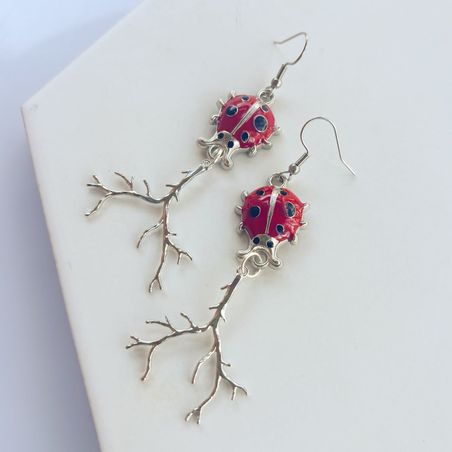 LADYBUG CHARM EARRINGS