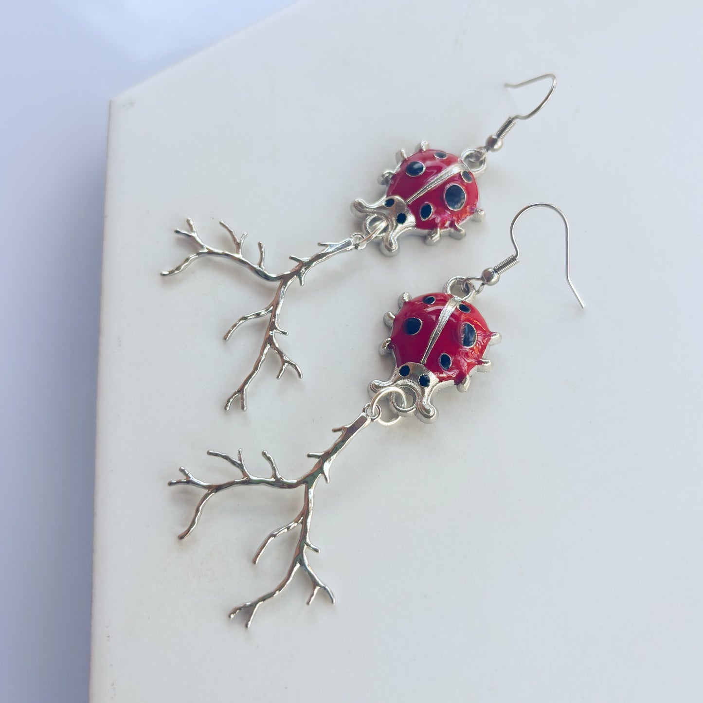 LADYBUG CHARM EARRINGS
