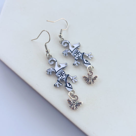 LIZARD & BUG CHARM EARRINGS