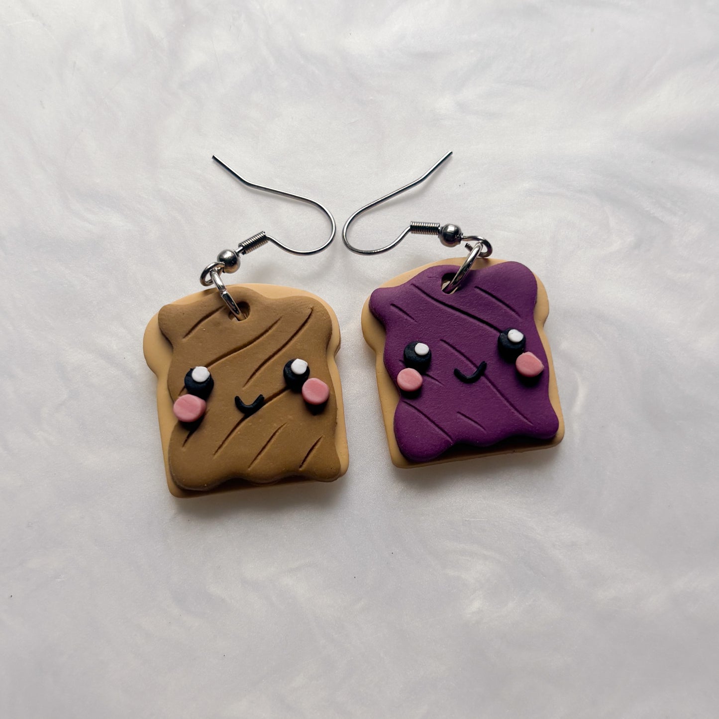 PEANUT BUTTER JELLY EARRINGS