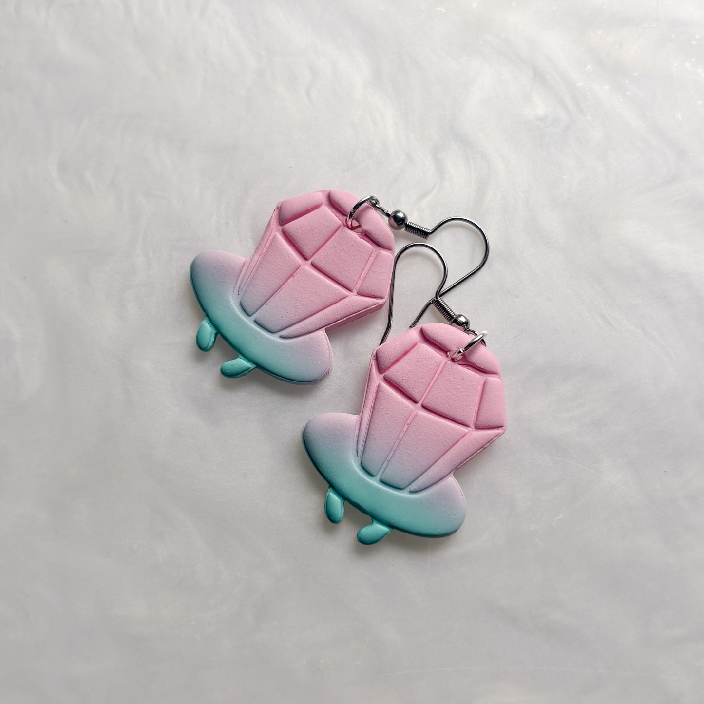 PINK & TEAL RING POP EARRINGS