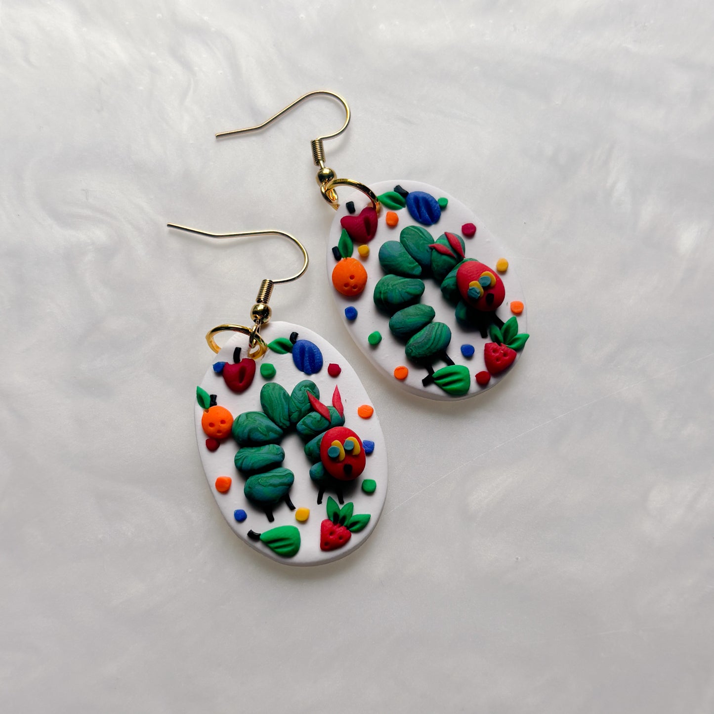 HUNGRY CATERPILLAR EARRINGS