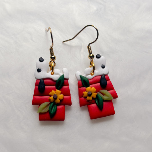 SNOOPY SUNFLOWER EARRINGS