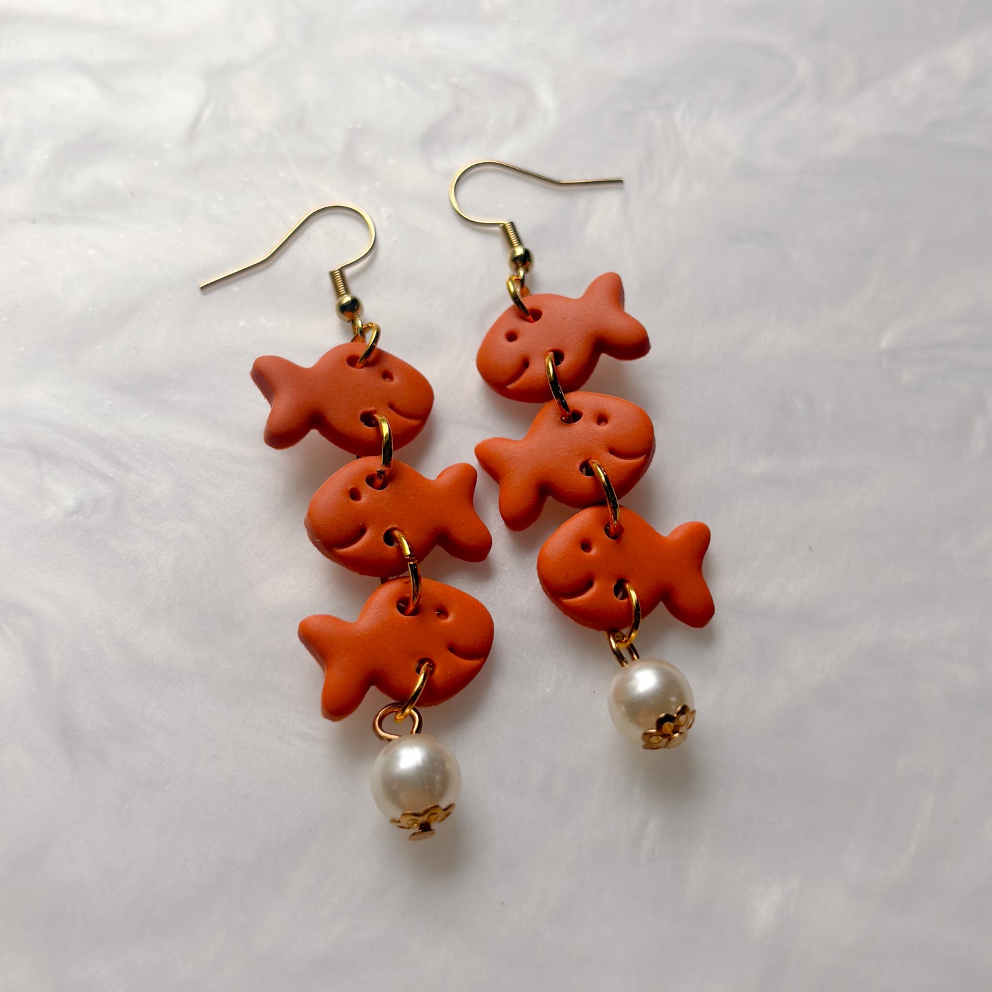 GOLDFISH TRIO EARRINGS