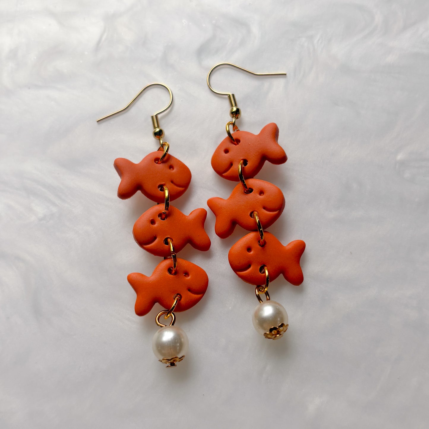 GOLDFISH TRIO EARRINGS