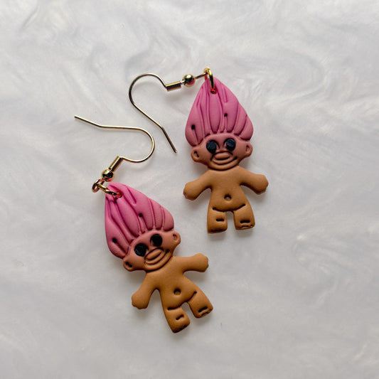 PINK TROLL EARRINGS
